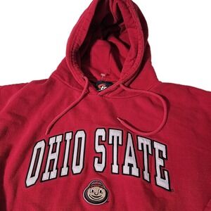 VTG Ohio State Buckeyes Stitched Brutus Sweatshirt Hoodie Mens M Thick Cozy TSI
